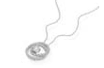 9ct White Gold 0.40ct Lab Grown Diamond Interlink Circle Pendant 18 Necklace