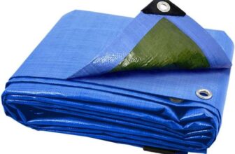 ANSIO Tarpaulin 3m x 3m Water-resistant Tarp Large Camping Cover Sheet