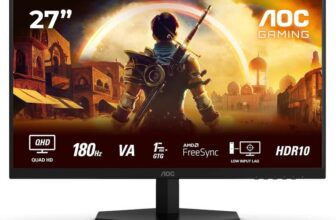 AOC Q27G42XNE 27 inch WQHD Gaming Monitor 180Hz