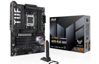 ASUS TUF GAMING X870-PLUS WIFI AMD ATX motherboard, 1621(80A) power stages, DDR5, PCIe 5.0 w/ full support for next-gen GPUs W/ Voucher