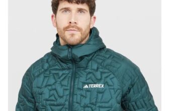 Adidas Terrex Mens Xperior PrimaLoft Loose Fill Insulated Hooded Jacket