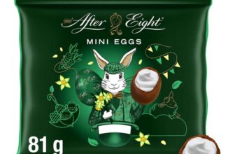 After Eight Dark Mint Chocolate Easter Mini Eggs Sharing Bag 81g