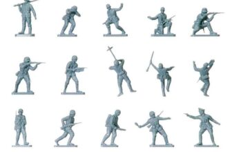 Airfix Model Figures Set – A00705V WWII German Infantry – Set Includes 48 Unpainted Figures