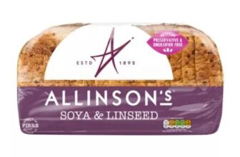 Allinsons Soya and Linseed Sliced Seeded Bread 750g