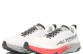 Altra Mont Blanc Speed Mens Trail Running Shoes White & Coral (Sizes 6, 7, 8, 9) – Price at checkout