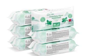 Amazon Fresh Baby Wipes, 336 Wipes, 6 Pack of 56 (£3.70 / £3.31 S&S) / 1008 Wipes, 18 Pack of 56 – £10.40 (£9.88 / £8.84 S&S)