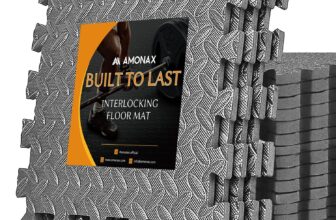 Amonax Gym Flooring Mats, Eva Foam Exercise Mat, 60cm X 60cm Large Interlocking Floor Mats, Thick Heavy Duty Garage Floor Tiles Exercise Equipment Mat, Puzzle Floor Mats (Grey I 16 Tiles (64 Sq Ft))