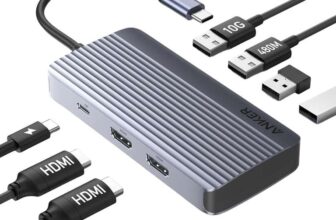 Anker 7-in-1 USB C Hub, Dual Monitor Multiport Adapter, Dual HDMI Display, 100W Power Delivery – Sold by AnkerDirect UK / FBA