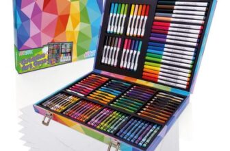 Artworx Art Set for Kids – 122 Assorted Art Pieces & Carry Case