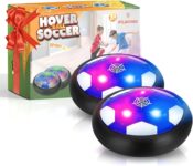 Atlasonix Hover Football Set 2 Balls with 2 Goals, Indoor Hover Soccer Ball Toy, for Boys Aged 4-12