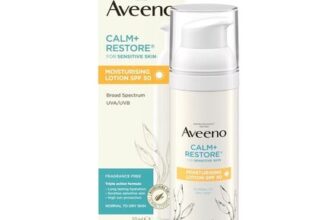 Aveeno Calm & Restore Moisturising Lotion SPF 30 Sheer Tint 50m