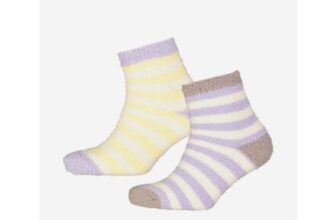 BERRY & WILSON Two Pack Multicoloured Stripe Socks