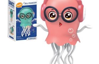 BRTNUP Jellyfish Toy: Electric Dancing with LED Lights and Music