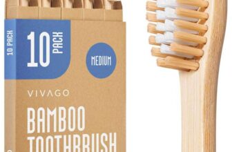 Bamboo Toothbrushes Medium Bristles 10 Pack – Eco-Friendly, Compostable & Biodegradable Toothbrush