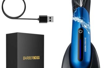 BarberBoss Body Shaver for Men: Rechargeable Cordless Mens Hair Clippers, Ball Trimmer, Body Trimmer for Chest, Groin & Intimate Areas