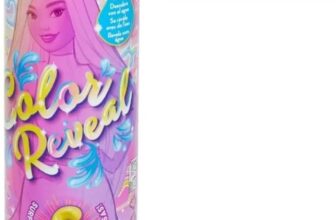 Barbie Color Reveal Doll & Accessories, Balloon Animals Series, 6 Surprises Include Color Change & Mini Balloon Animal (Styles May Vary), JFV58