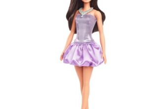 Barbie Fashionistas 234, Brown Hair, Purple Sequined Bubble Dress, HYT92
