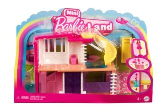 Barbie Mini BarbieLand Dreamhouse with Elevator, Pool, Doll and Accessories