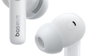 Baseus Bass EP10 Pro Noise Cancelling Wireless Earbuds, Real-Time Adaptive Noise Cancelling, Adaptive Active EQ, LDAC Hi-Res Sound, 6-Mic AI Clear Calls, 55H Playtime, IP55 Waterproof, Bluetooth 6.0