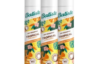 Batiste Dry Shampoo Tropical Coconut No-Rinse 200ml Pack of 3