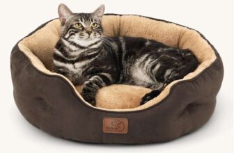 Bedsure Cat Bed for Indoor Cats – 51x48x15cm Round – Sold by Bedsure Comfy Pet / FBA