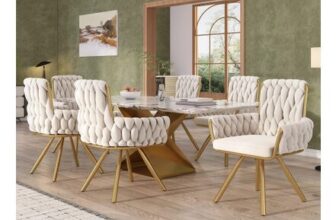 Beige Velvet Swivel Armchairs with Metal Legs