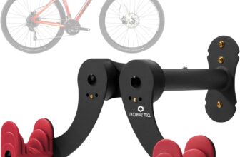 Bike Wall Mount – Horizontal Indoor Storage Rack for 1 Bicycle in Garage or Home – Cycling Hanger – Safe and Secure Holder, Hook for Bicycles – Hang Your Road, Mountain or Hybrid Bikes