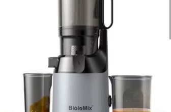 BioloMix Cold Press Juicer with 130mm Feed Chute – with code – UK stock – Sold by BioloMix Local Store