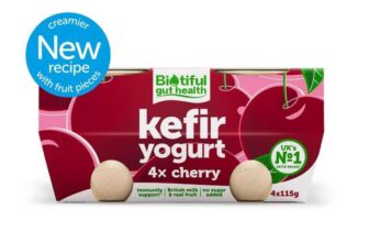 Biotiful Gut Health Kefir Yogurt Cherry 4 x 115g – Nectar Card Price