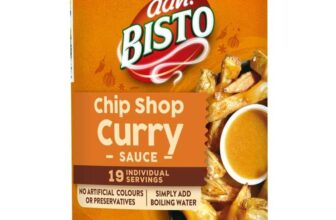 Bisto Quick & Easy Chip Shop Curry Sauce Mix, 170 g Drum (Pack of 1)