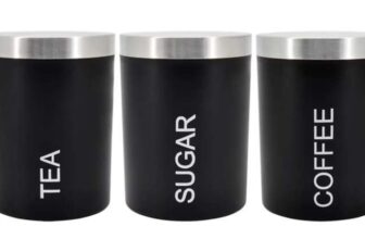 Black Canisters – Set of 3 – Instore (Gloucester)