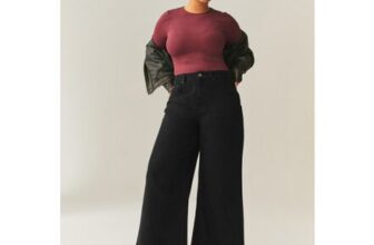 Black Palazzo Wide Leg Jeans