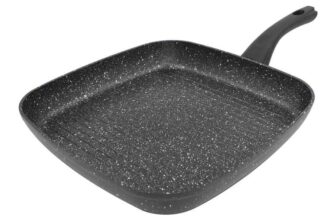 Blackmoor 66170 Classic 28cm Griddle Pan/Non-Stick Coating/Cool Touch Handle/Suitable for Induction, Electric and Gas Hobs/Black Colour