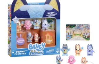 Bluey Fuzzies Figures Deluxe 8 Pack Assortment