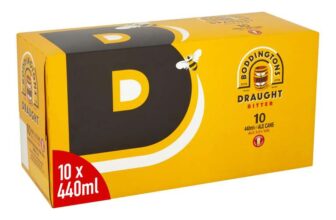 Boddingtons Draught Beer, 10 x 440ml cans ABV 3.5% £6.36-£7.11 With Max S&S