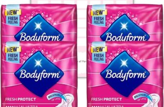 Body form 10 Ultra Sanitary Towels with Wings Pack of 4, 40 (10 x4 Packs) Perfume Free Period Pads, Normal Flow Cour-V Ultra with Caliko Period Tracker