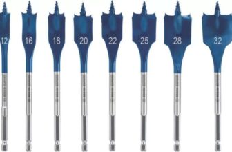 Bosch Expert SelfCut Speed Hex Shank Flat Wood Spade Drill Bit Set 8 Pieces – Free C&C