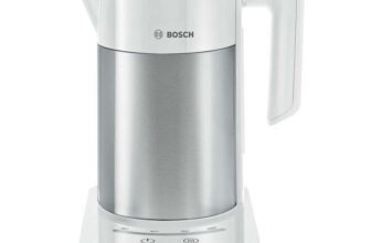 Bosch Sky Variable Temperature Kettle in White, TWK7201GB – Automatic Deduction At Checkout