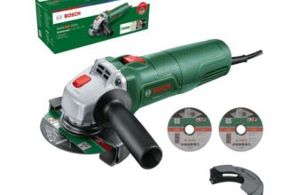 Bosch Small Angle Grinder UniversalGrind 750-115 (750 W 3X Straight Cutting Discs for Grinding, Cutting, Brushing and Sanding in Carton