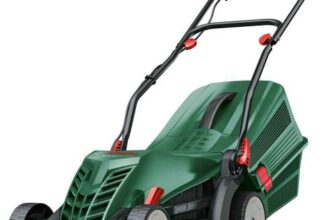 Bosch UniversalRotak 34-410 Corded 34cm Lawn Mower – 1300, free C&CW