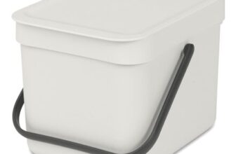 Brabantia Sort and Go 6L Light Grey Food Waste Bin