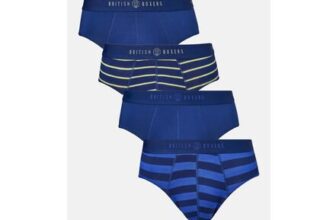British Boxers Pack of Four Fresh Navy Bamboo Briefs