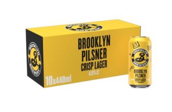 Brooklyn Pilsner Lager Beer 440ml Can (Pack of 10) Visit the Brooklyn Store