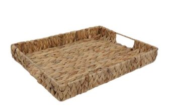 Brown Water Hyacinth Serving Tray 2 Pack