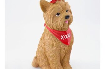 Brown Yorkshire Dog Decoration 27x12cm