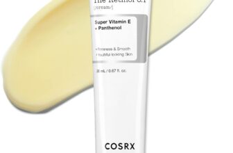 COSRX The Retinol 0.1 Cream, Korean Anti-Aging Face Cream with Retinol for Fine Lines, Wrinkle Reduction, Skin Renewal, Firming, and Brightening, Safe for Eye and Neck Area, Korean Skincare 20ml