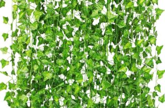 CQURE 12Pcs 84Ft Artificial Ivy Garland,Ivy Garland Fake Vines UV Resistant Green Leaves Fake Plants Hanging Vines for Wedding Party Garden Wall Room Decor