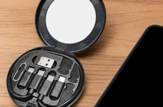 Cable Management Box with Charging Cable Holder, Desk Cord Organizer Case for Home Office, Travel – Black via Amazon Haul