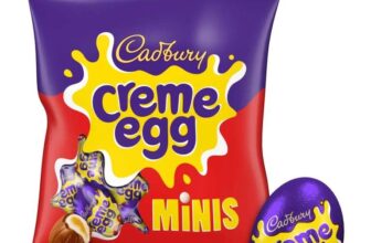 Cadbury Creme Egg Mini Bag 78g/ Milk Chocolate Mini Filled Eggs 77g / Milk Chocolate Daim Mini Filled Egg 77g – More Card Price