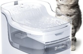 Cat Water Fountain for Drinking, Automatic Pet Water Dispenser with 8-Layer Filter, Ultra-Quiet Wireless Pump, Smart App Control & 2.4G WiFi for Cats and Dogs (PF1L)